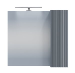 Изображение товара Зеркальный шкаф СаНта Юпитер 700545, 70 см с подсветкой, графит матовый