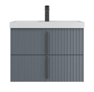 Изображение товара Тумба под раковину СаНта Юпитер 700544, 70 см, подвесная, графит матовый