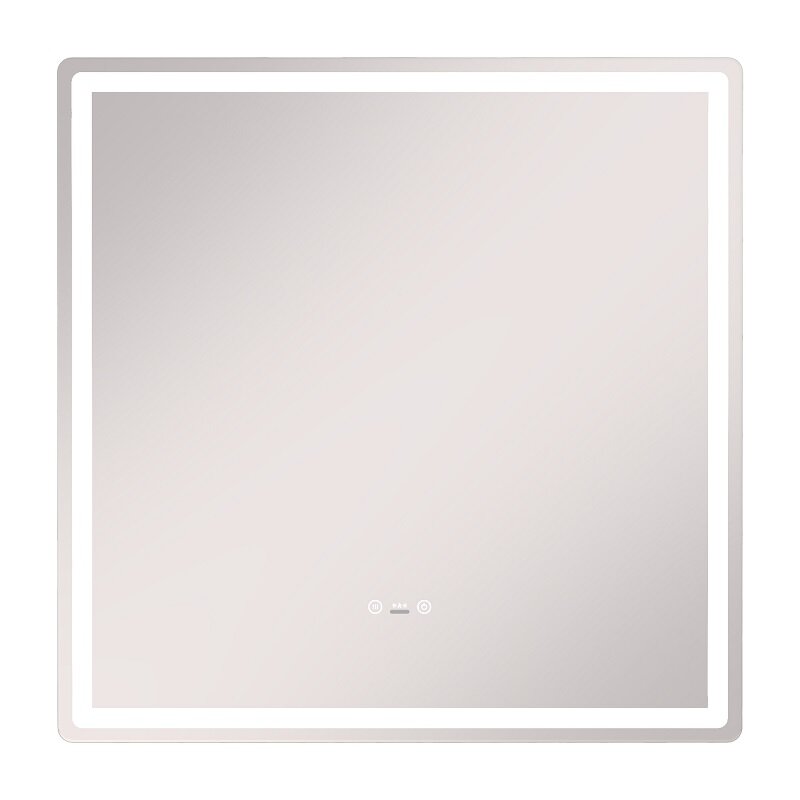 Изображение товара Зеркало Vigo Geometry Step 700, 233, 70 х 70 см, LED-подсветка, антизапотевание, датчик присутствия, диммер