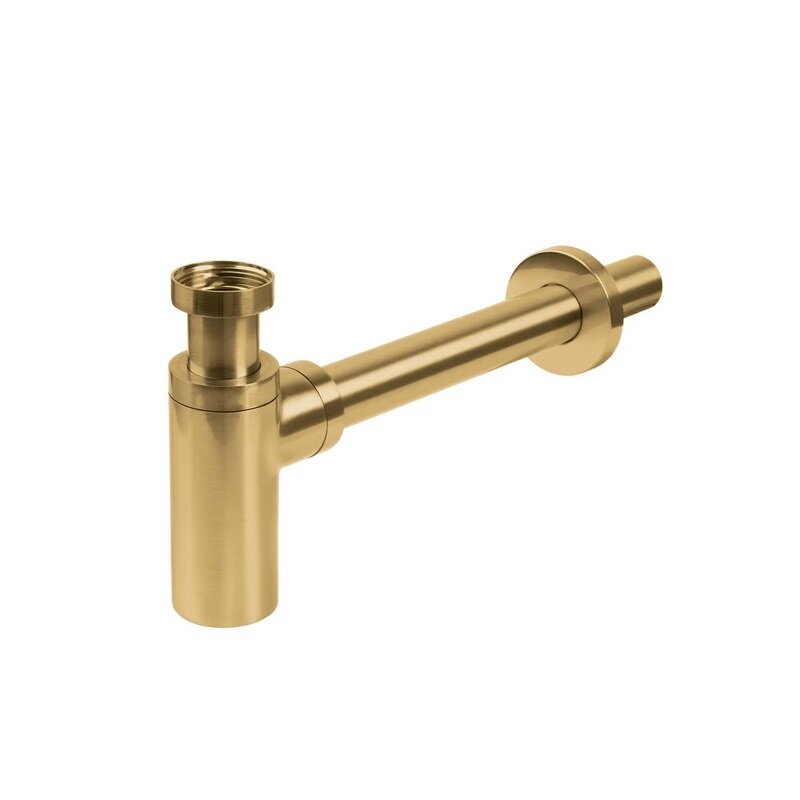 Изображение товара Сифон бутылочный для раковины Iddis Optima Home матовое золото