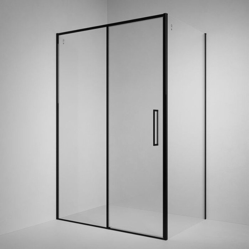 Изображение товара Душевой уголок Iddis Slide SLI6BS30i23K, 130 х 100 см, стекло прозрачное, профиль черный матовый
