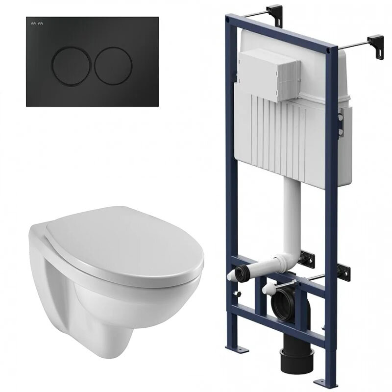 Изображение товара Инсталляция Am.Pm ProC с безободковым унитазом Jacob Delafon Patio комплект