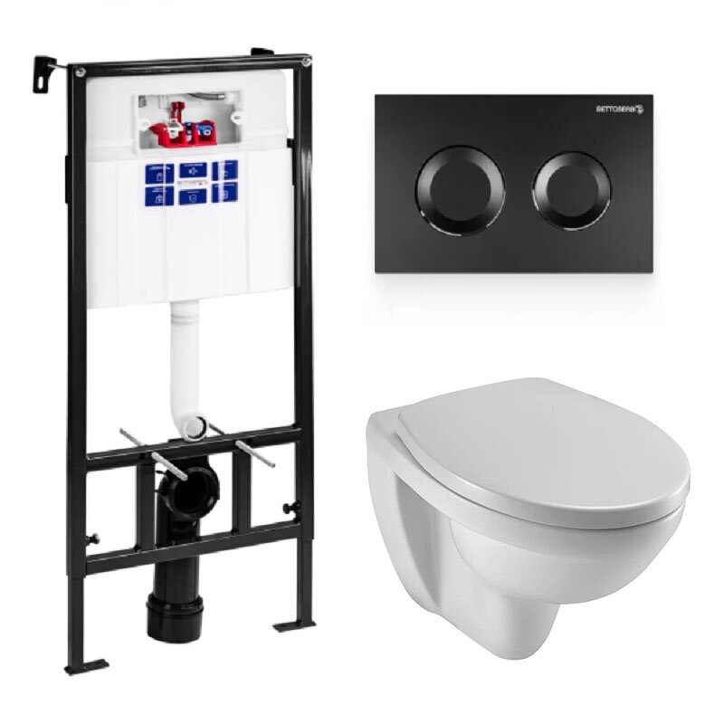 Изображение товара Инсталляция Bettoserb Sava Fix Slim с унитазом Jacob Delafon Patio