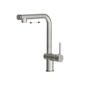 Изображение товара Смеситель для кухонной мойки Cersanit Flavis 68238, с выдвижным изливом, сатин