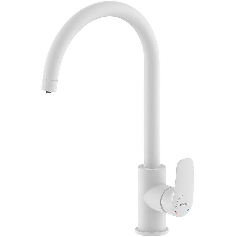 Изображение товара Смеситель для кухни Milardo Rora RORWTFJM05 с подключением к фильтру белый матовый