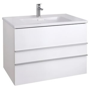 Изображение товара Тумба под раковину Jacob Delafon Lucien EB2057-J5-J5, 80 см, подвесная, цвет белый лак