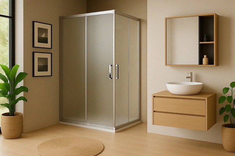 Изображение товара Душевой уголок Royal Bath RB8100HPD-C-ST, 100x80 см с раздвижными дверями