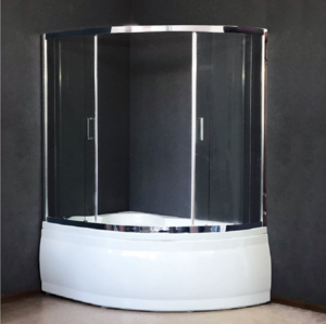 Изображение товара Шторка для ванны Royal Bath Alpine RB170ALP-T-CH, 170 см, стекло прозрачное, профиль хром