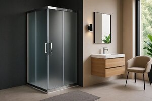 Изображение товара Душевой уголок Royal Bath RB9575HPD-C-CH, 75 х 95 см, стекло матовое, профиль хром