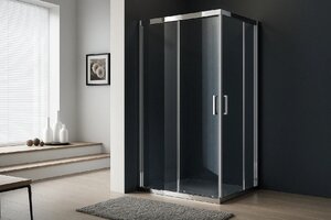 Изображение товара Душевой уголок Royal Bath RB11580HPD-T-CH, 80 х 115 см, стекло прозрачное, профиль хром