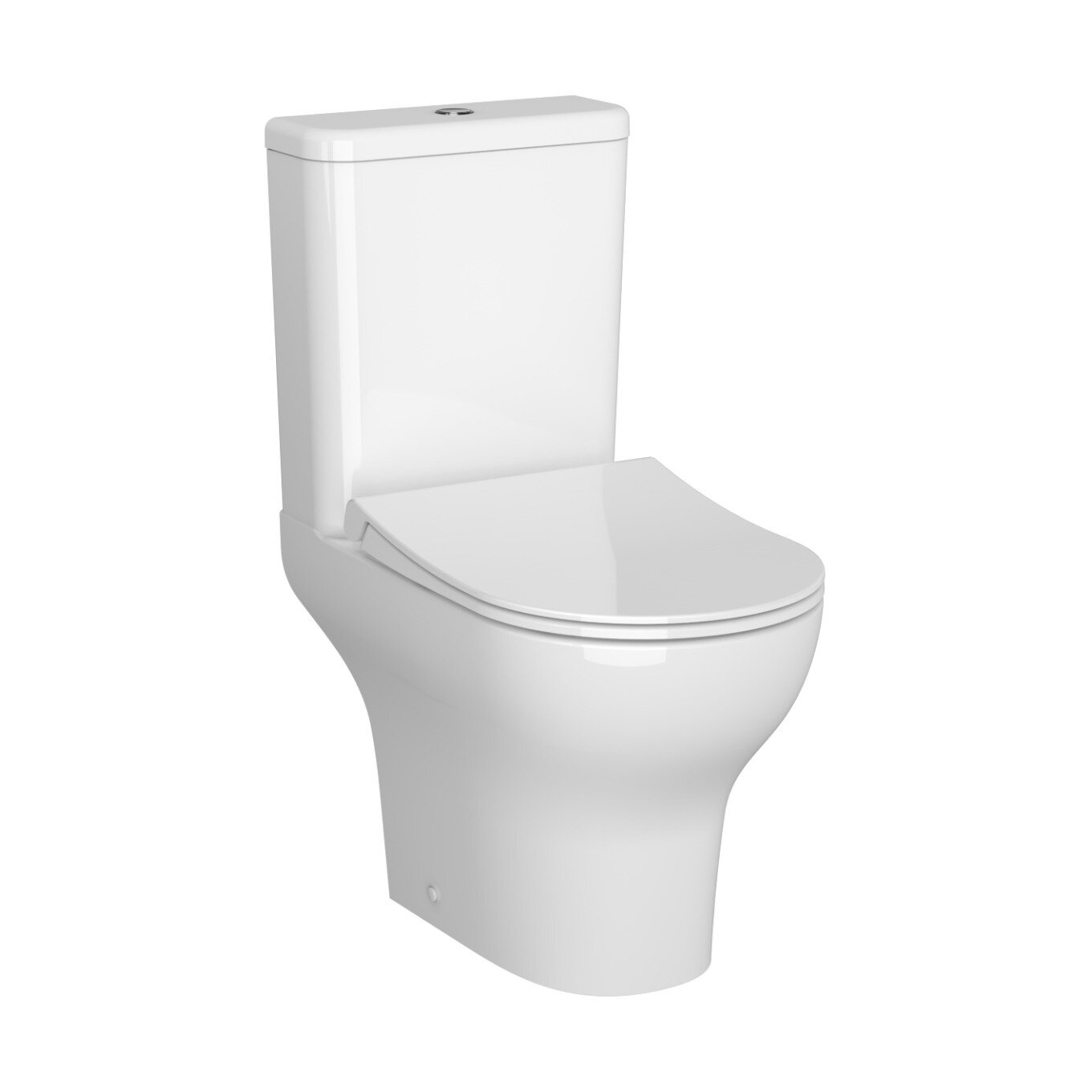 Изображение товара Напольный унитаз VitrA Zentrum 9012B003-7209, Open-back, сиденье микролифт, белый