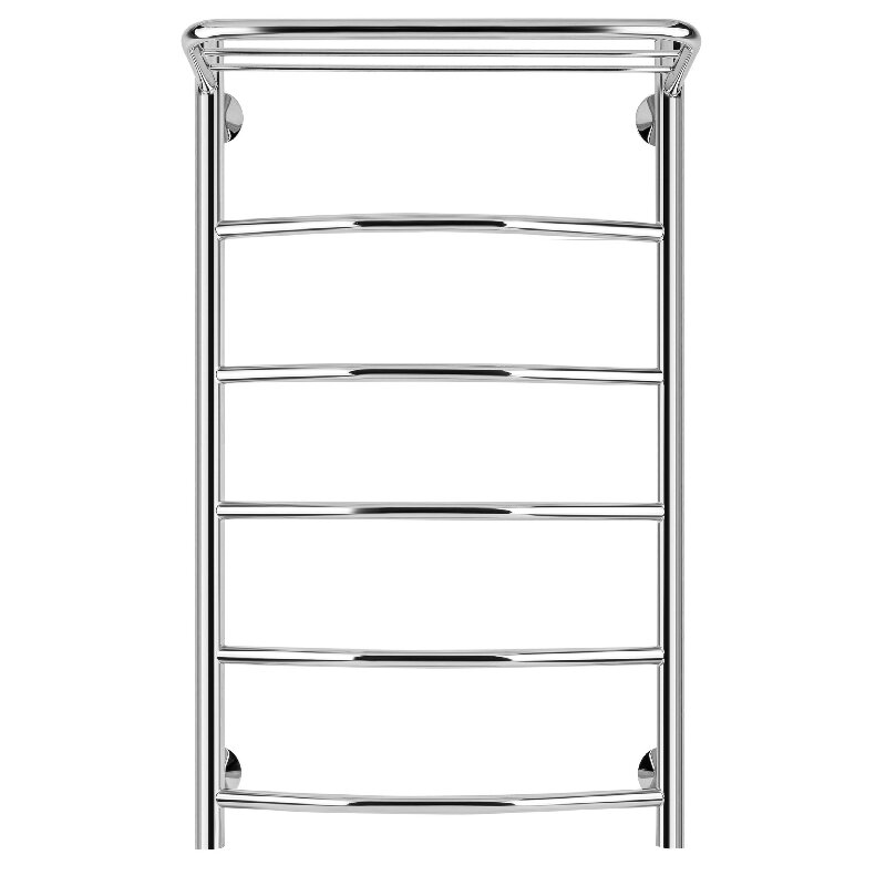 Изображение товара Полотенцесушитель водяной Secado Милан 1 СП 4603759403120, ширина 50 см, высота 80 см, нижнее подключение 50 см, с полкой, цвет хром