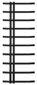 Изображение товара Полотенцесушитель водяной Secado Милето, 4673739253434, ширина 70 см, высота 120 см, подключение универсальное 7 см, черный матовый, 120x7x70