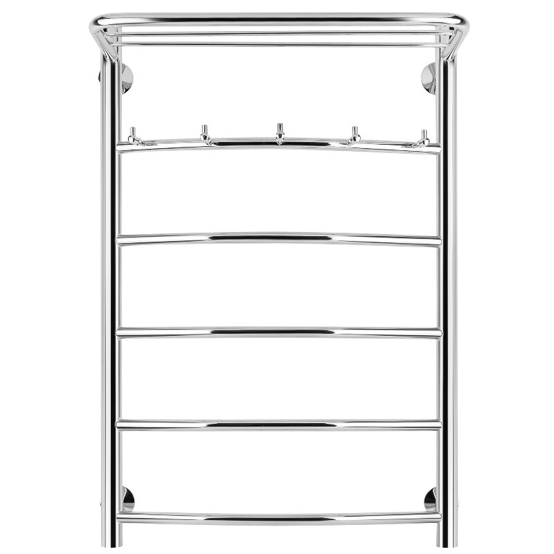 Изображение товара Полотенцесушитель водяной Secado Милан 1 КСП 4603777444808, ширина 40 см, высота 80 см, нижнее подключение 40 см, с полкой, цвет хром