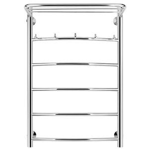 Изображение товара Полотенцесушитель водяной Secado Милан 1 КСП 4603777444815, ширина 60 см, высота 80 см, нижнее подключение 60 см, с полкой, цвет хром