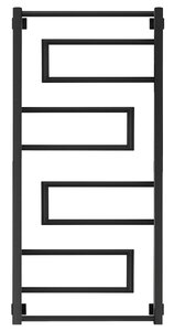 Изображение товара Полотенцесушитель водяной Secado Рабби, 4673739252888, ширина 50 см, высота 120 см, подключение универсальное 50 см, черный матовый