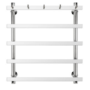 Изображение товара Полотенцесушитель водяной Secado Понтида 1 К 4603777474409, ширина 50 см, высота 60 см, нижнее подключение 40 см, цвет хром, 60x40x50