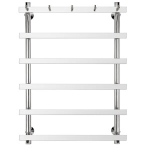 Изображение товара Полотенцесушитель водяной Secado Понтида 1 К 4603759401928, ширина 50 см, высота 80 см, нижнее подключение 40 см, цвет хром, 80x40x50