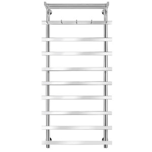 Изображение товара Полотенцесушитель водяной Secado Понтида 1 КСП 4603777447632, ширина 70 см, высота 120 см, нижнее подключение 60 см, с полкой, цвет хром, 120x60x70