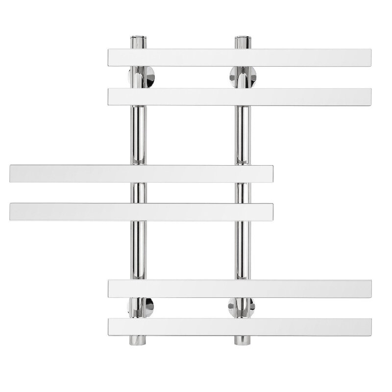 Изображение товара Полотенцесушитель водяной Secado Понтида 6 4603759406749, ширина 50 см, высота 60 см, нижнее подключение 20 см, цвет хром, 60x20x50