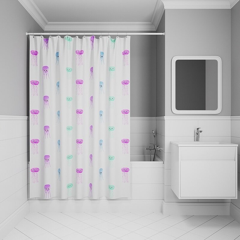 Изображение товара Штора для ванной Iddis Base BO03P18i11, водоотталкивающая, 180x200 см Изображение товара Штора для ванной Iddis Base BO03P18i11, водоотталкивающая, 180x200 см