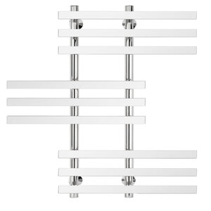Изображение товара Полотенцесушитель водяной Secado Понтида 6 4603777447885, ширина 60 см, высота 80 см, нижнее подключение 20 см, цвет хром, 80x20x60