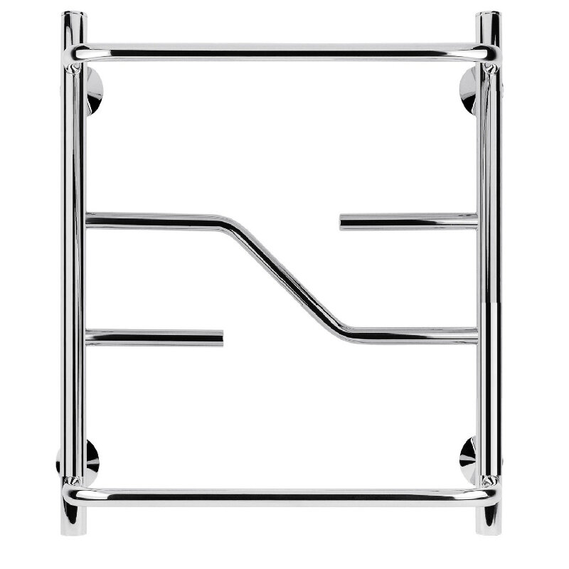 Изображение товара Полотенцесушитель водяной Secado Риволи СП 4603777448233, ширина 60 см, высота 60 см, нижнее подключение 60 см, с полкой, цвет хром