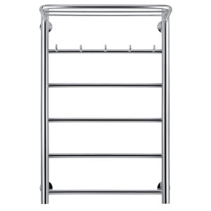 Изображение товара Полотенцесушитель водяной Secado Триада 1 КСП 4603777443610, ширина 60 см, высота 80 см, нижнее подключение 60 см, с полкой, цвет хром