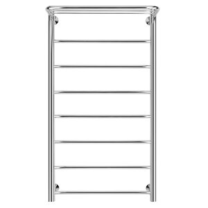 Изображение товара Полотенцесушитель водяной Secado Триада 1 СП 4603759403786, ширина 50 см, высота 100 см, нижнее подключение 50 см, с полкой, цвет хром