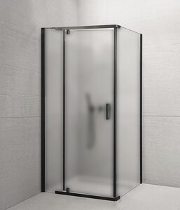 Изображение товара Душевой уголок Royal Bath RB90HPVD-C-BL, 90 x 90 см, стекло матовое, профиль черный