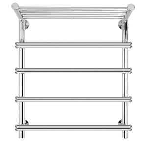 Изображение товара Полотенцесушитель водяной Secado Турин 1 СП 4603777446802, ширина 60 см, высота 60 см, нижнее подключение 60 см, с полкой, цвет хром, 60x60x70