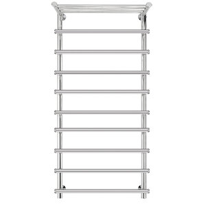 Изображение товара Полотенцесушитель водяной Secado Турин 1 СП 4603759407265, ширина 50 см, высота 120 см, нижнее подключение 50 см, с полкой, цвет хром, 120x50x60