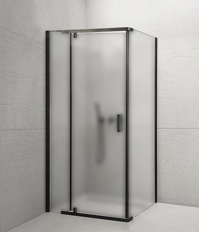 Изображение товара Душевой уголок Royal Bath RB1080HPVD-C-BL 80x100 см матовое стекло черный профиль