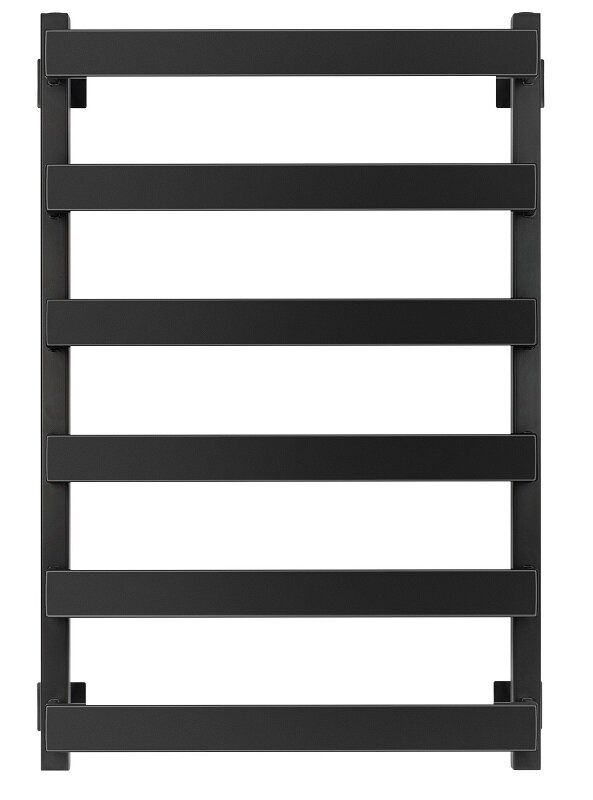 Изображение товара Полотенцесушитель водяной Secado Кродо, 4673739252147, ширина 60 см, высота 80 см, подключение универсальное 60 см, черный матовый