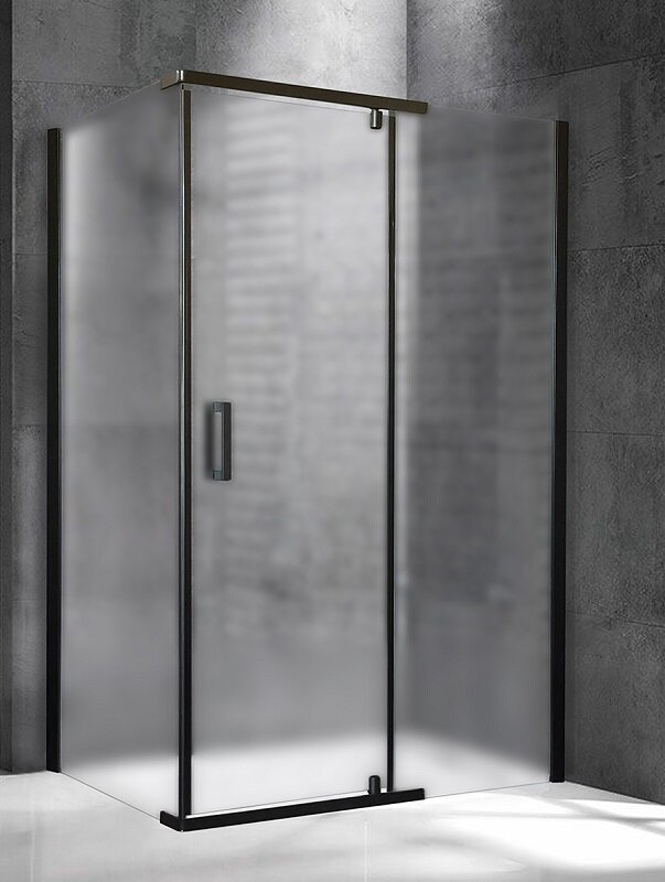 Изображение товара Душевой уголок Royal Bath RB9120HPVD-C-BL, 120 x 90 см, стекло матовое, профиль черный