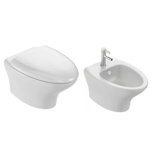Изображение товара Комплект подвесного унитаза с биде Jacob Delafon Nouvelle Vague EDJ102-00/EMD0002-00, белый