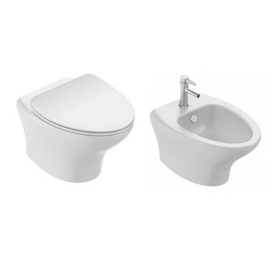 Изображение товара Комплект подвесного унитаза с биде Jacob Delafon Nouvelle Vague белый