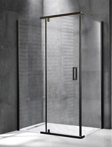 Изображение товара Душевой уголок Royal Bath RB9140HPVD-T-BL, 140 x 90 см, стекло прозрачное, профиль черный