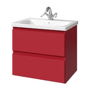 Изображение товара Тумба под раковину Caprigo Forte 36110eml-017.000.00.20 подвесная 65 см красная