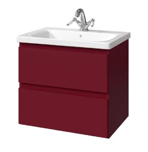 Изображение товара Тумба под раковину Caprigo Forte 36110eml-019.000.00.20, 65 см подвесная, бордовый 