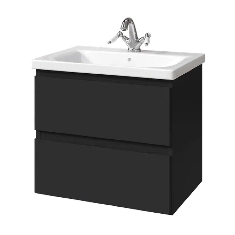 Изображение товара Тумба под раковину Caprigo Forte 65 см черный матовый