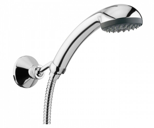 Изображение товара Душевой гарнитур Webert Sax AC0389015 хром однорежимный с держателем и шлангом