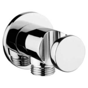 Изображение товара Шланговое подсоединение Webert Comfort AC0478015 угловое с держателем 1/2-1/2, хром