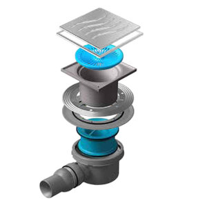 Изображение товара Встраиваемый трап водосток Pestan Confluo Standard Tide 150x150 нержавеющая сталь