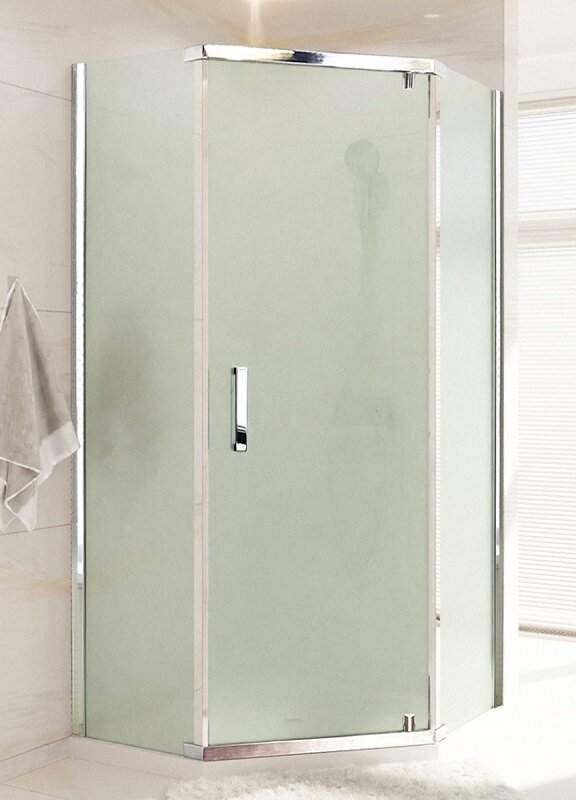 Изображение товара Душевой уголок Royal Bath RB1080TR-C-CH, 80 x 100 см, стекло матовое, профиль хром