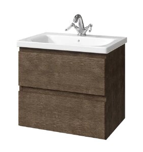 Изображение товара Тумба под раковину Caprigo Forte 36110-RF16, 65 см подвесная, шоколадный орех