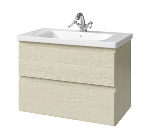Изображение товара Тумба под раковину Caprigo Forte 36112-RF13, 80 см подвесная, белёный дуб