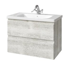 Изображение товара Тумба под раковину Caprigo Forte 36112-RF14, 80 см подвесная, белый клён