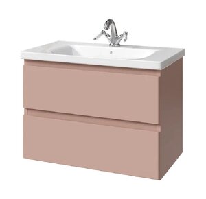 Изображение товара Тумба под раковину Caprigo Forte 36112-SF026, 80 см подвесная, пудра