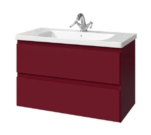 Изображение товара Тумба под раковину Caprigo Forte 36113eml-019.000.00.20, 90 см подвесная, бордовый 